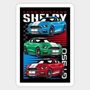 American Mustang GT350 Car Magnet